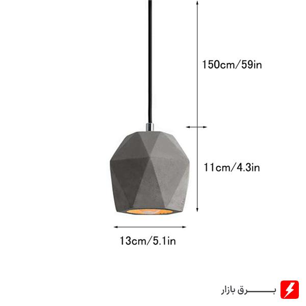 لوستر-آویز-بالب-لندن-مدل-BLPLCL_A33