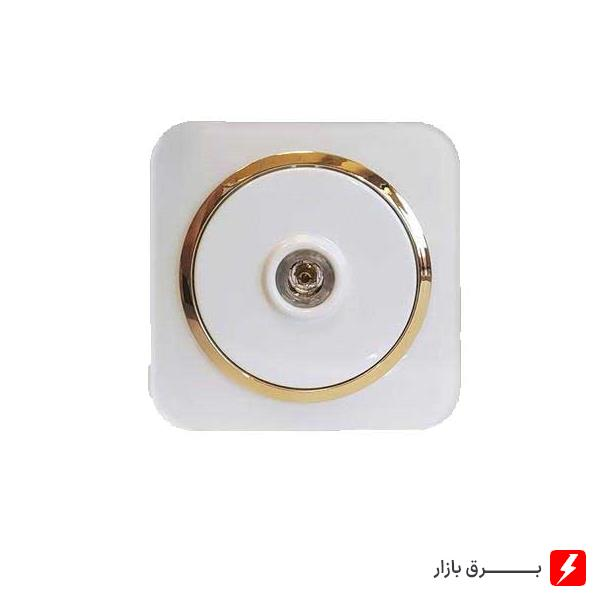 فیش-بلندگو-آدا-پلکسی-سفید-زه-طلایی-مکانیزم-قاب-زه