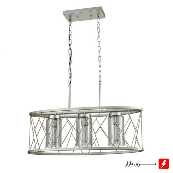 چراغ آویز خطی چهار شعله 4xE27 ستاره شمال مدل DC21