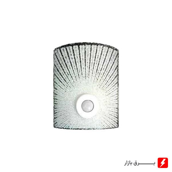 چراغ-دیواری-سنسور-دار-مدل-خورشید-شیشه-ای-چهار-گوش