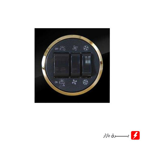 کلید-کولر-آوا-پلکسی-مشکی-زه-طلایی-مکانیزم-قاب-زه