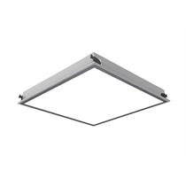 چراغ بیمارستانی 23 وات LED توکار 30x30 مهنام مدل گلاریس با صفحه پلی استایرن شیری