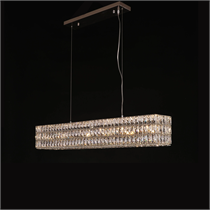 لوستر کریستالی نیرا نور مدل شمشی مستطیل BR-613