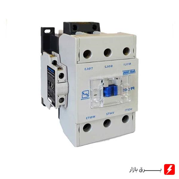 کنتاکتور پارس فانال 65 آمپر 30 کیلووات بوبین 220 AC مدل PFC-65