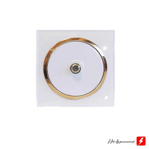 فیش-آنتن-sat-آوا-پلکسی-سفید-زه-طلایی-مکانیزم-قاب-زه
