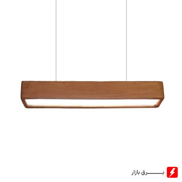 آویز چوبی تسلا بدون لامپ مدل LINER TS-A9-60cm