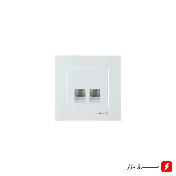 آسا-دلند-سوکت-تلفن-دوقلو-چهار-خط