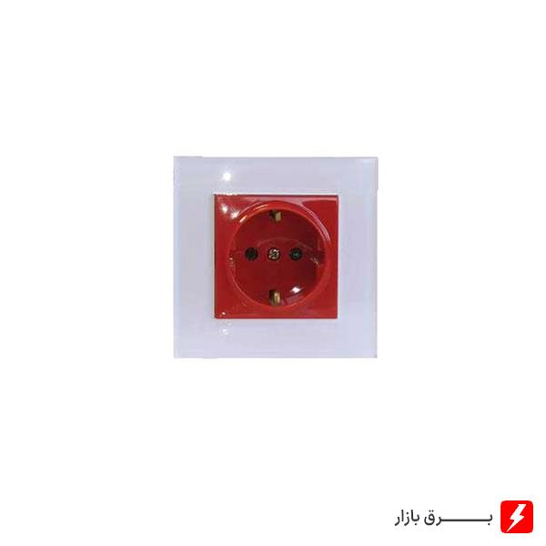 پریز-ارت-UPS-آسا-پلکسی-سفید-مکانیزم-قاب
