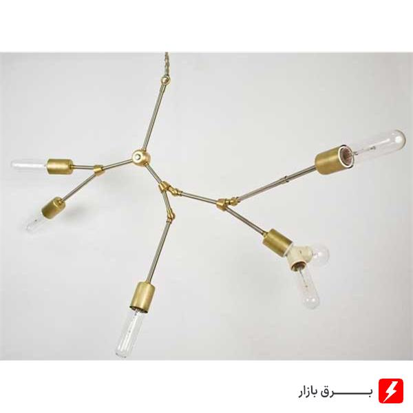 چراغ-آویز-5-شاخه-بالب-لندن-مدل-BL-14GOLD