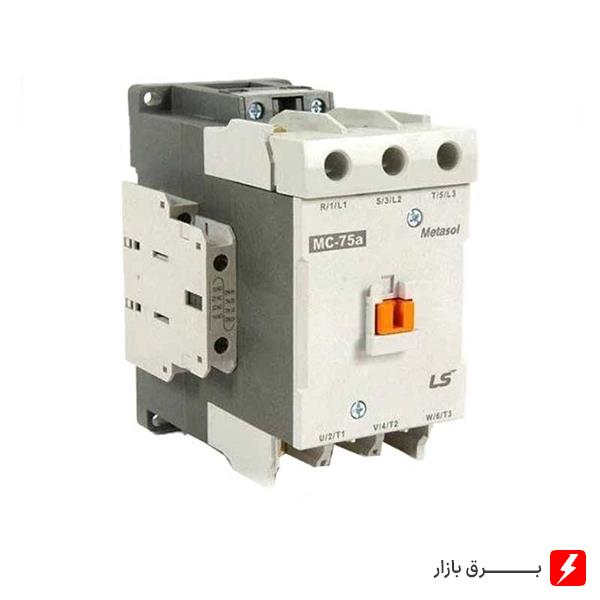 کنتاکتور-75-آمپر،-37-کیلووات،-بوبین-VAC-220-،-برند-LS-مدل-MC-75a