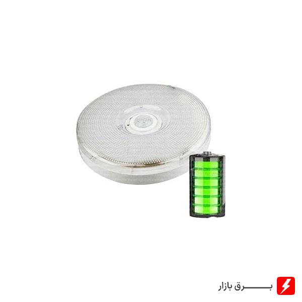 چراغ-اضطراری-سنسوردار-ال-ای-دی-12-وات(دارای-باطری)-داتیس-مدل-LPS