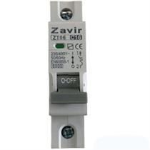 کلید مینیاتوری یک پل برند زاویر مدل MCB-1P+N