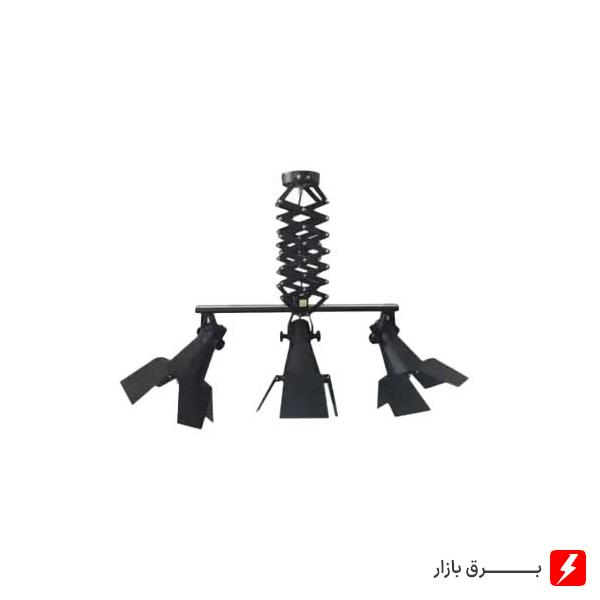چراغ-آویز-کریستال-کپ-مدل-DG132X3-با-پایه-آکاردئون
