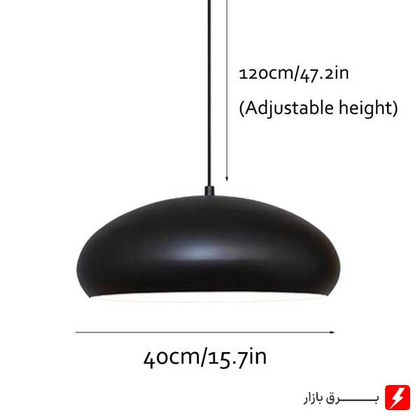لوستر-آویز-بالب-لندن-مدل-BLSTJ79