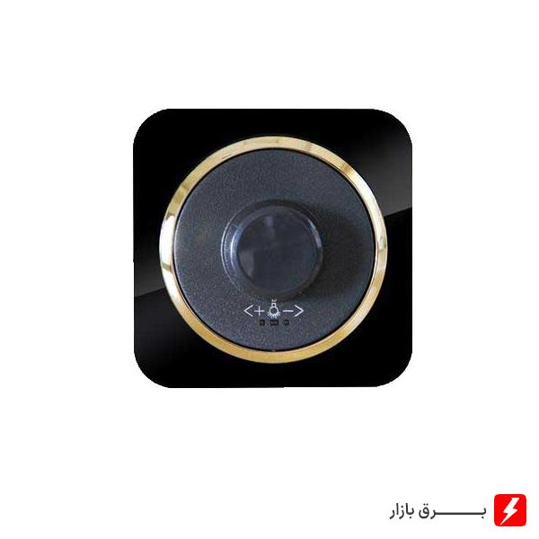 دیمر-لامپ-800-وات-آدا-پلکسی-مشکی-زه-طلایی-مکانیزم-قاب-زه
