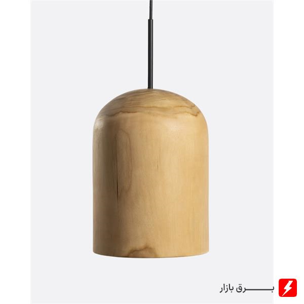 چراغ آویز انگاره چوبی لامپ دار مدل MAGMA 1