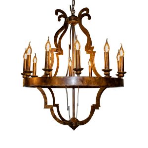 لوستر رستیک نیرا نور مدل لاریسا 12 شعله