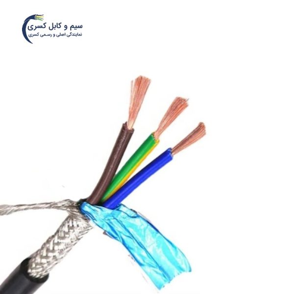 کابل افشان شیلددار مسی 25*3 برند کسری
