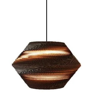 چراغ آویز کارتنی رئون کوچک E27 ستاره شمال مدل REON/28