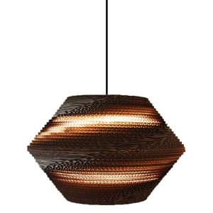 چراغ آویز کارتنی رئون بزرگ E27 ستاره شمال مدل REON/40