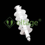 مقره سیلیکونی 36kv اتکایی سوزنی فاصله خزش 956mm مدل DP-300956 برند سامانه های نوین افرا