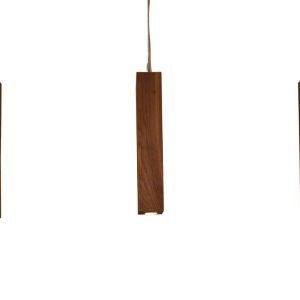 چراغ آویز چوبی 21 وات شعاع مدل جوینتی 3 شعله