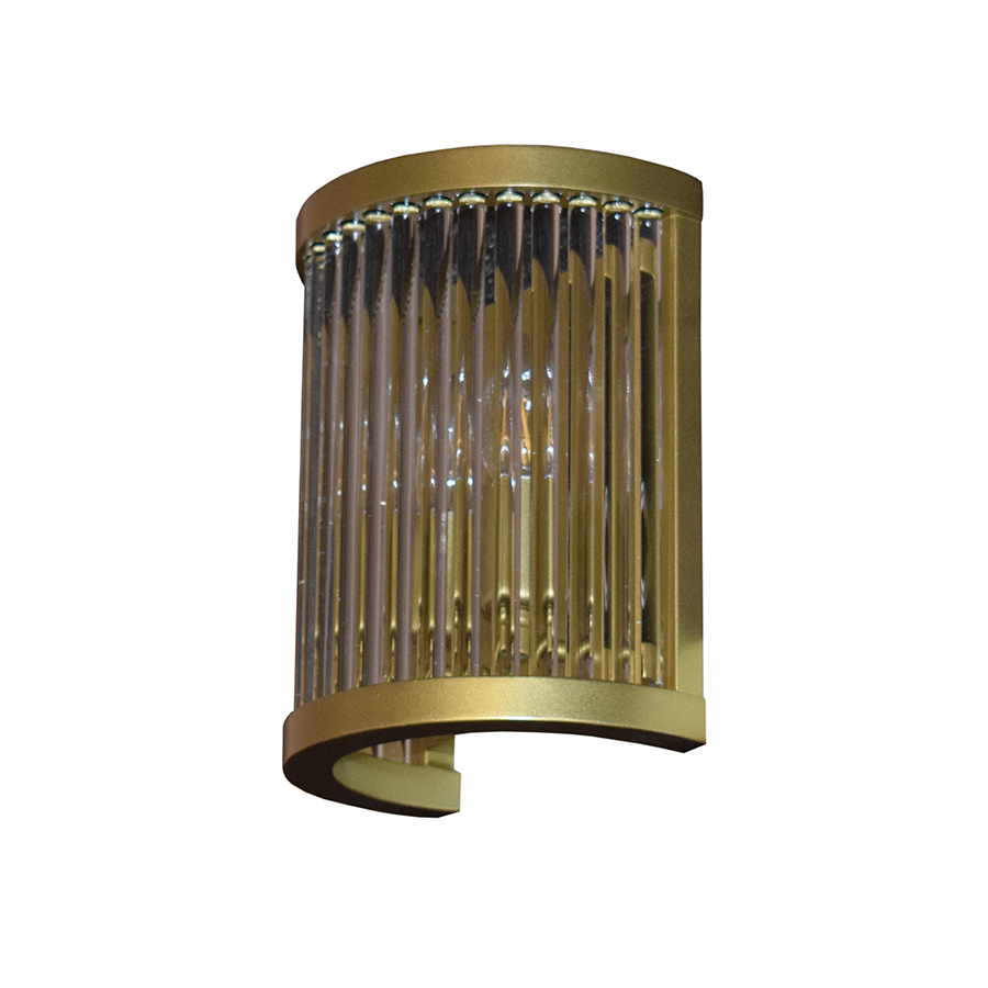 لوستر کریستالی نیرا نور مدل دیواری لوله ای PSw-752