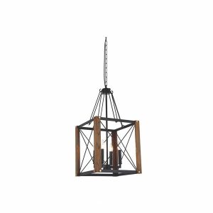 چراغ آویز 4 شعله E14 ستاره شمال مدل DC15