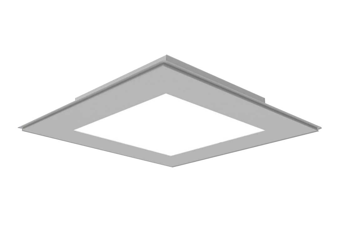 چراغ بیمارستانی 40 وات LED توکار 60x60 مهنام مدل گلاریس پلی استایرن شیری