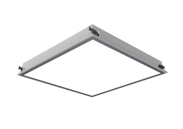 چراغ بیمارستانی 23 وات LED توکار 30x30 مهنام مدل گلاریس با صفحه پلی استایرن شیری