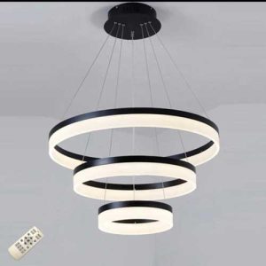 چراغ آویز خطی رینگی سیلا نور مدل گلکسی 80×60×40