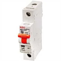 کلید مینیاتوری تک فاز 10 کیلو آمپر برند AEG / 6 آمپر(فاز و نول)