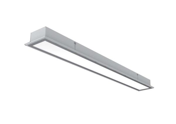 چراغ بیمارستانی 24 وات LED توکار مهنام مدل گلاریس پلی استایرن شیری