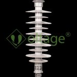 مقره سیلیکونی 36kv اتکایی سوزنی فاصله خزش 1042mm مدل DP-301042 برند سامانه های نوین افرا