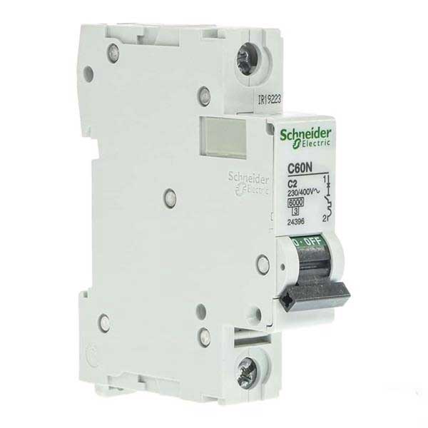 کلید مینیاتوری یک پل تک فاز سری c برند اشنایدر / 6 آمپر