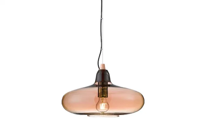 چراغ آویز شیشه ای E27 ستاره شمال مدل GHO3