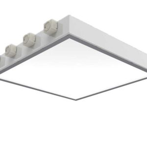 چراغ بیمارستانی 4x18 وات توکار مهنام مدل ونوس با صفحه اکرولیک شیری T8