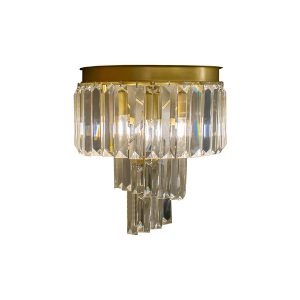 لوستر کریستالی نیرا نور مدل دیواری نیم دایره SWCw-446