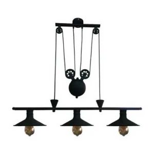 چراغ آویز کریستال کپ پاندول دار سه شعله مدل G911x3