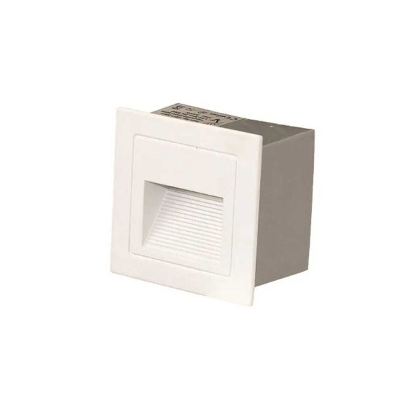 چراغ زیرپله (کنارپله) 3 وات دیواری مربع SMD مدل FEC-3001