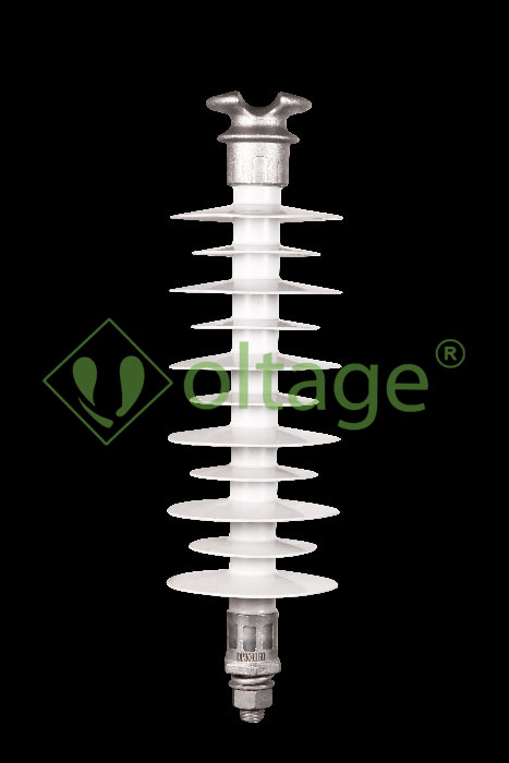 مقره سیلیکونی 36kv اتکایی سوزنی فاصله خزش 1182mm مدل DP-281182 برند سامانه های نوین افرا