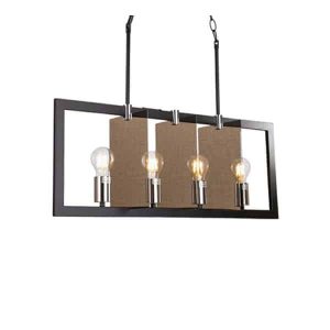 چراغ آویز آینه ای 4 شعله E27 ستاره شمال مدل DC16