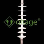 مقره سیلیکونی 24kv کششی آویز فاصله خزش 853mm مدل DS-160853 برند سامانه های نوین افرا