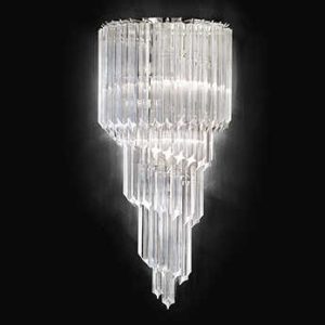 لوستر کریستالی نیرا نور مدل دیواری لورنزو