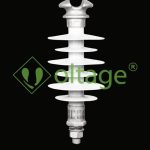 مقره سیلیکونی 24kv اتکایی سوزنی فاصله خزش 645mm مدل DP-280645 برند سامانه های نوین افرا