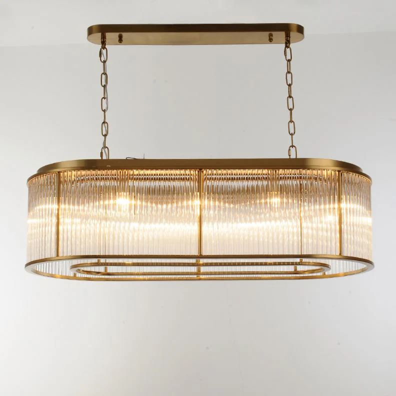 لوستر کریستالی نیرا نور مدل لوله ای مستطیل PR-712