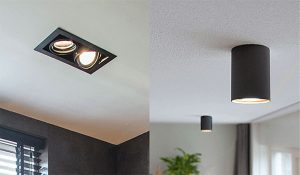 تفاوت چراغ روکار و چراغ توکار چیست؟