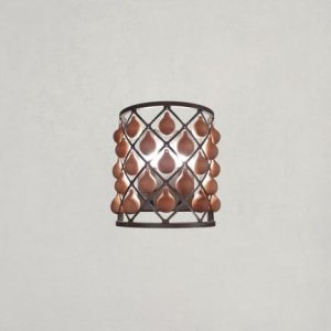 لوستر چوبی نیرا نور مدل گوی مستطیل BAR-483