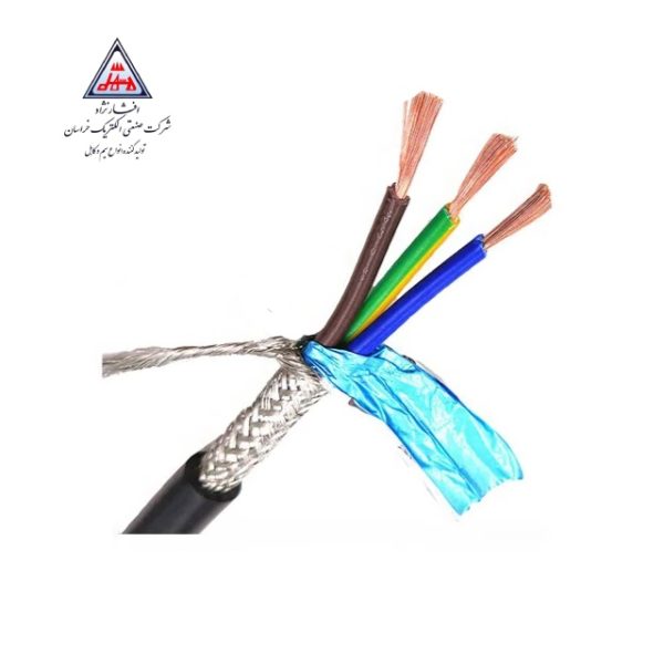 کابل افشان شیلددار مسی 1 * 3 برند افشارنژاد خراسان