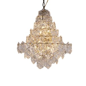 لوستر نیرا نور مدل طبقاتی کریستال ستاره StarC-872